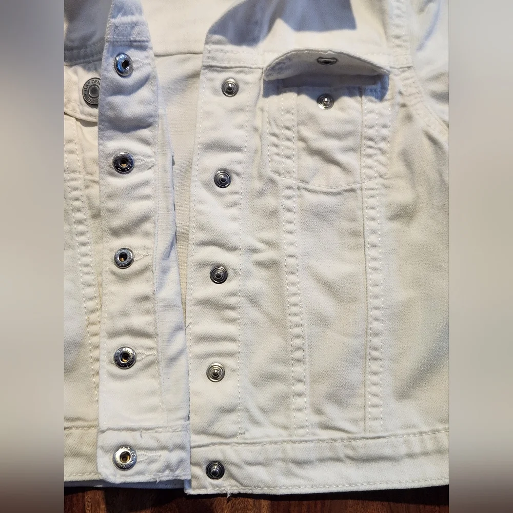 GAP Kids White Denim Jacket
